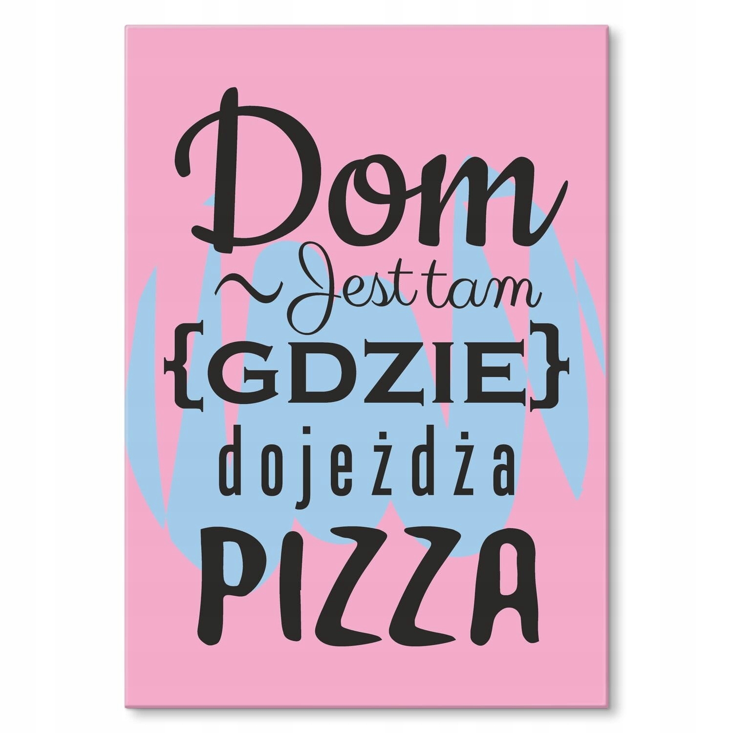 Plakát z kovu, solidní dárek na kolaudaci, Domov Tam, Kde Pizza plech