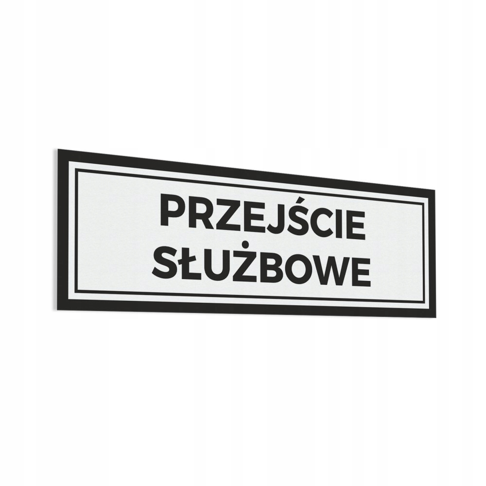 

Przejście Służbowe naklejka 10x30