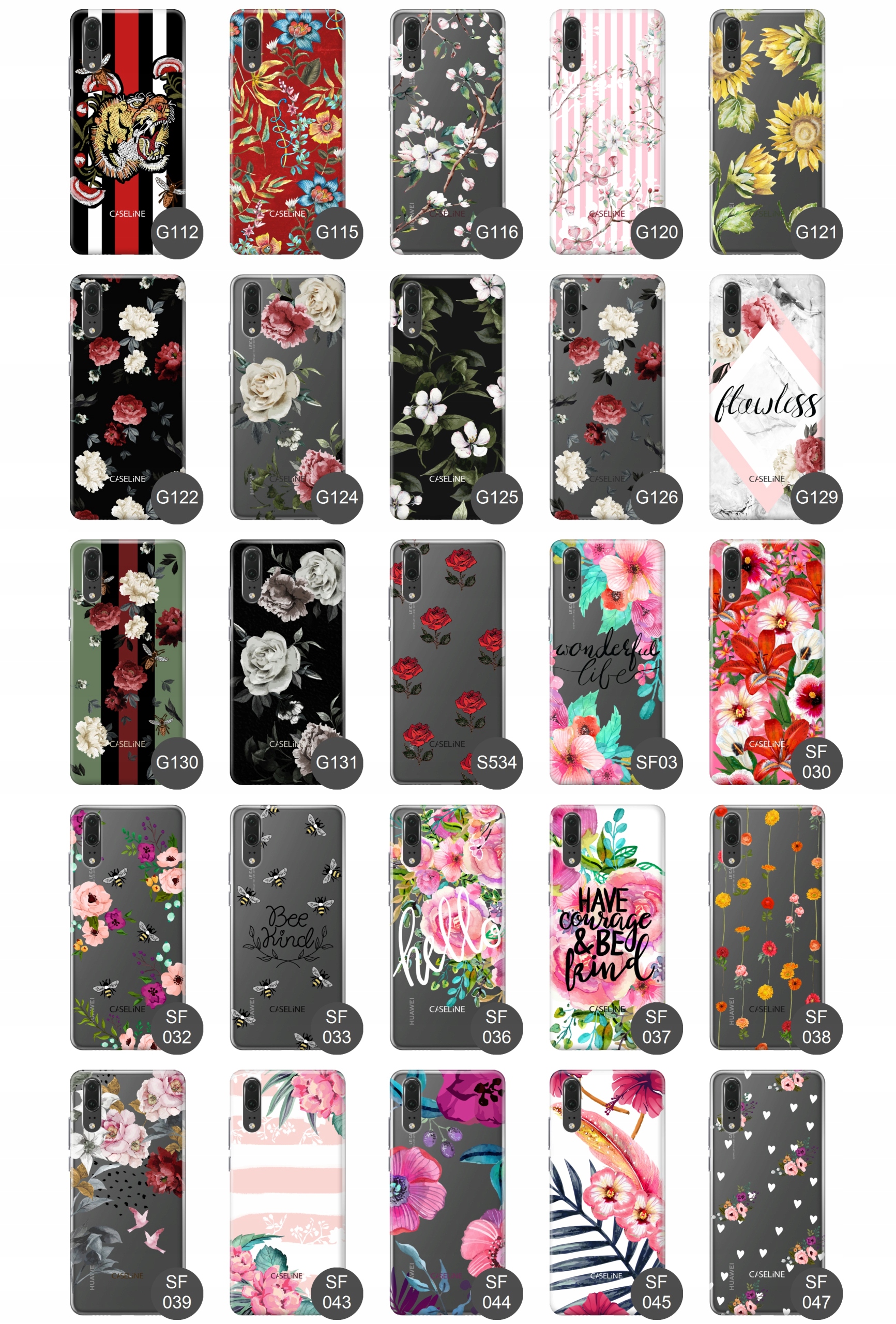 Etui do HUAWEI P20 etui case guma wzory