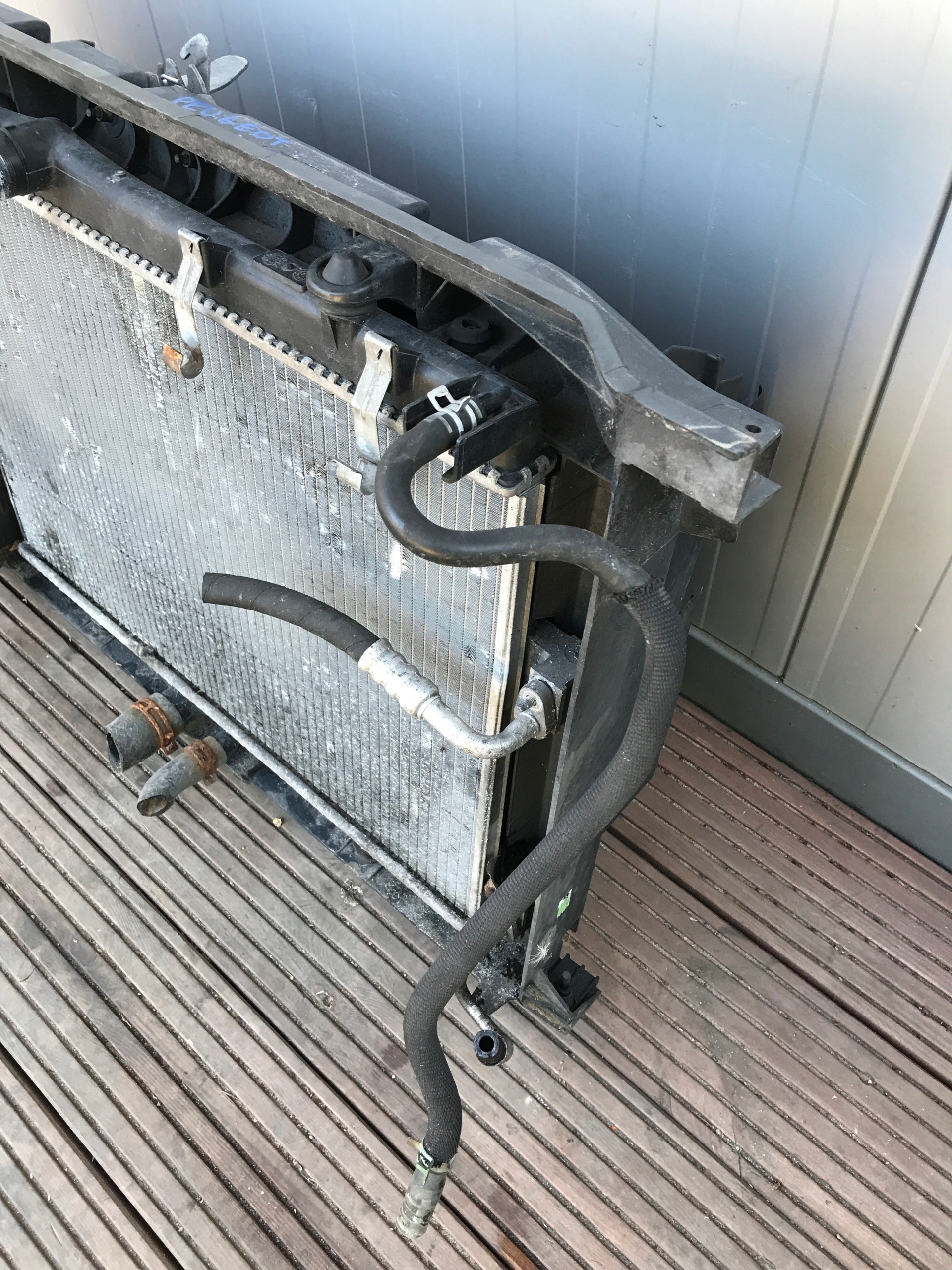 chladič ventilátor KOMPLET PEUGEOT 307 1.6 HDI