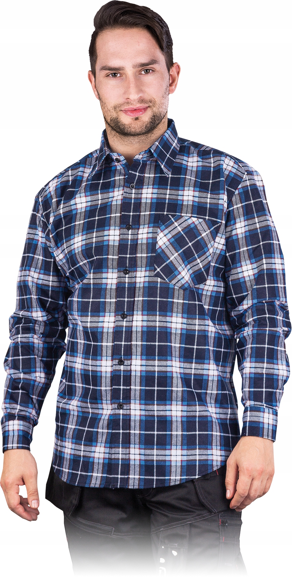 KOSZULA flanelowa w kratę 5XL