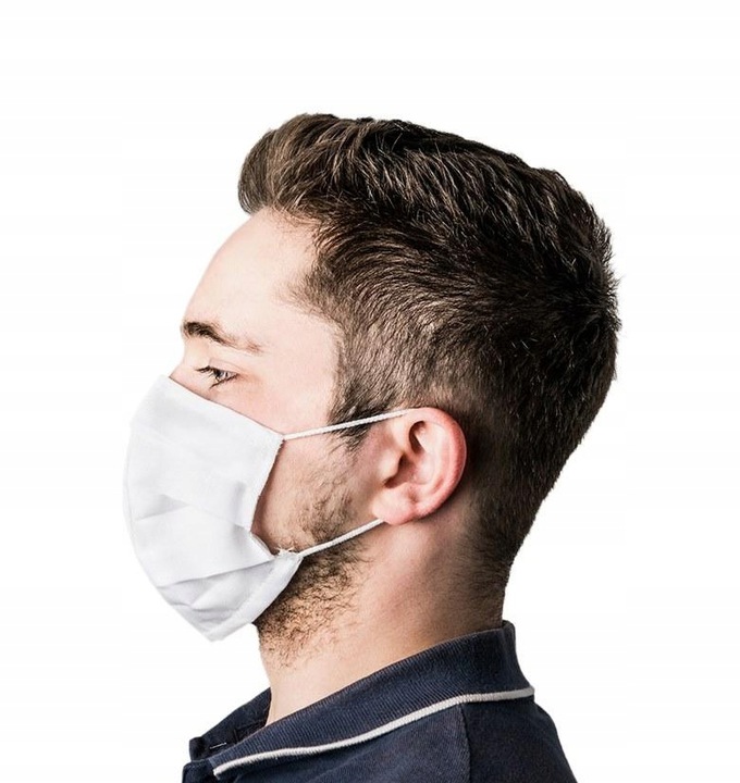 3 x MASECZKA BAWEŁNIANA DWUWARSTWOWA OCHRONNA COVID Marka inna