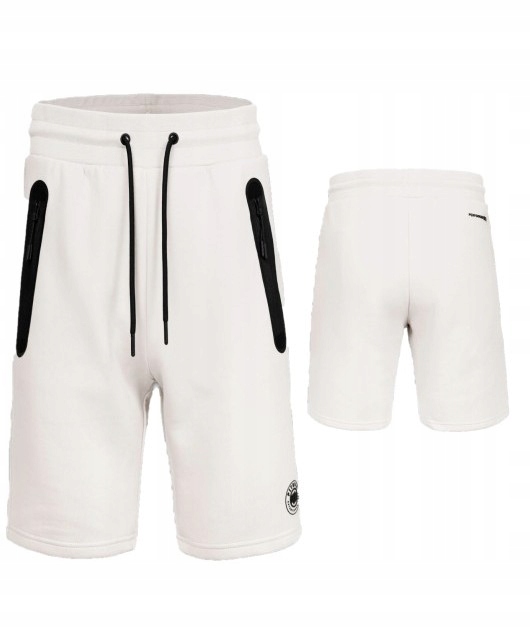 Pitbull West Coast Pánské Teplákové Kraťasy Dogwood Bílé Off White S