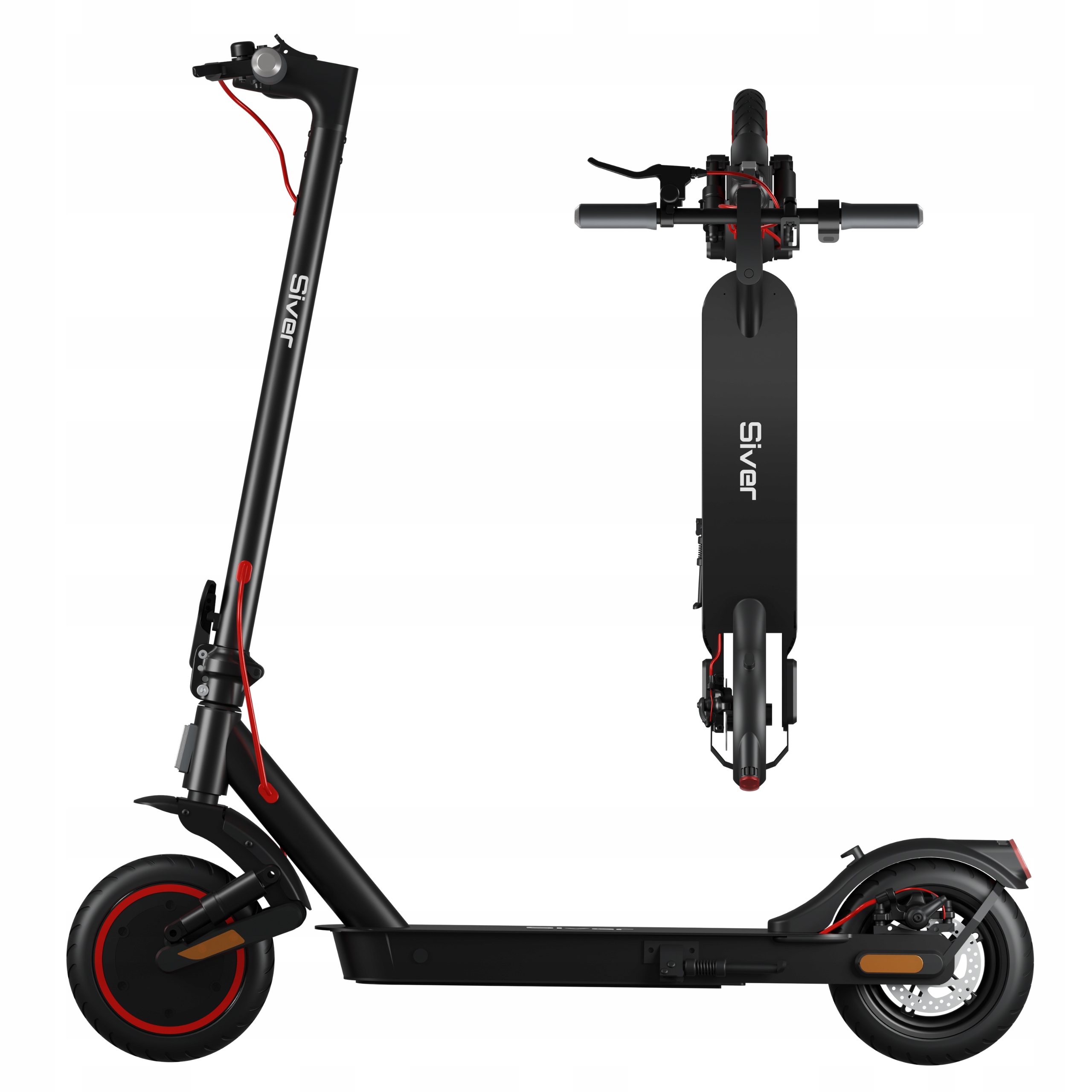 Siver 10 Lite Elektrické černé vozidlo 700W Směrovky tlumení nárazů