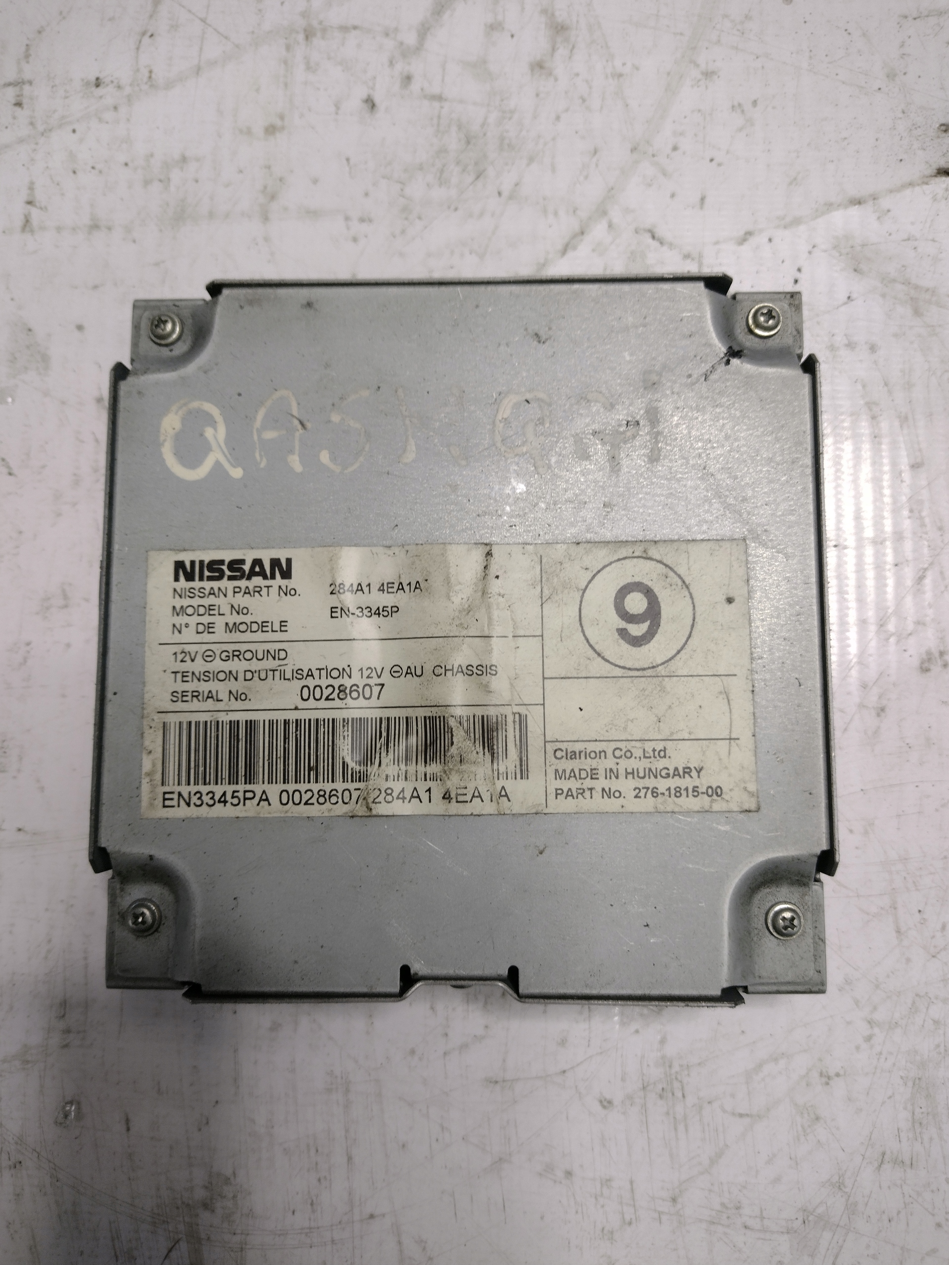 modulo kamery Nissan Qashqai J11 OE 284A14EA1A