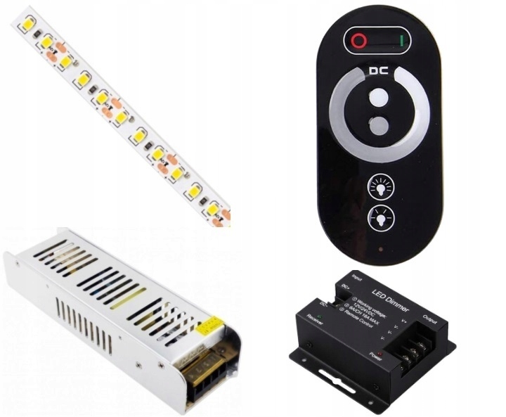 

Zestaw 25m Tasma 3000 Led Bialy Zimny 2835 Pilot