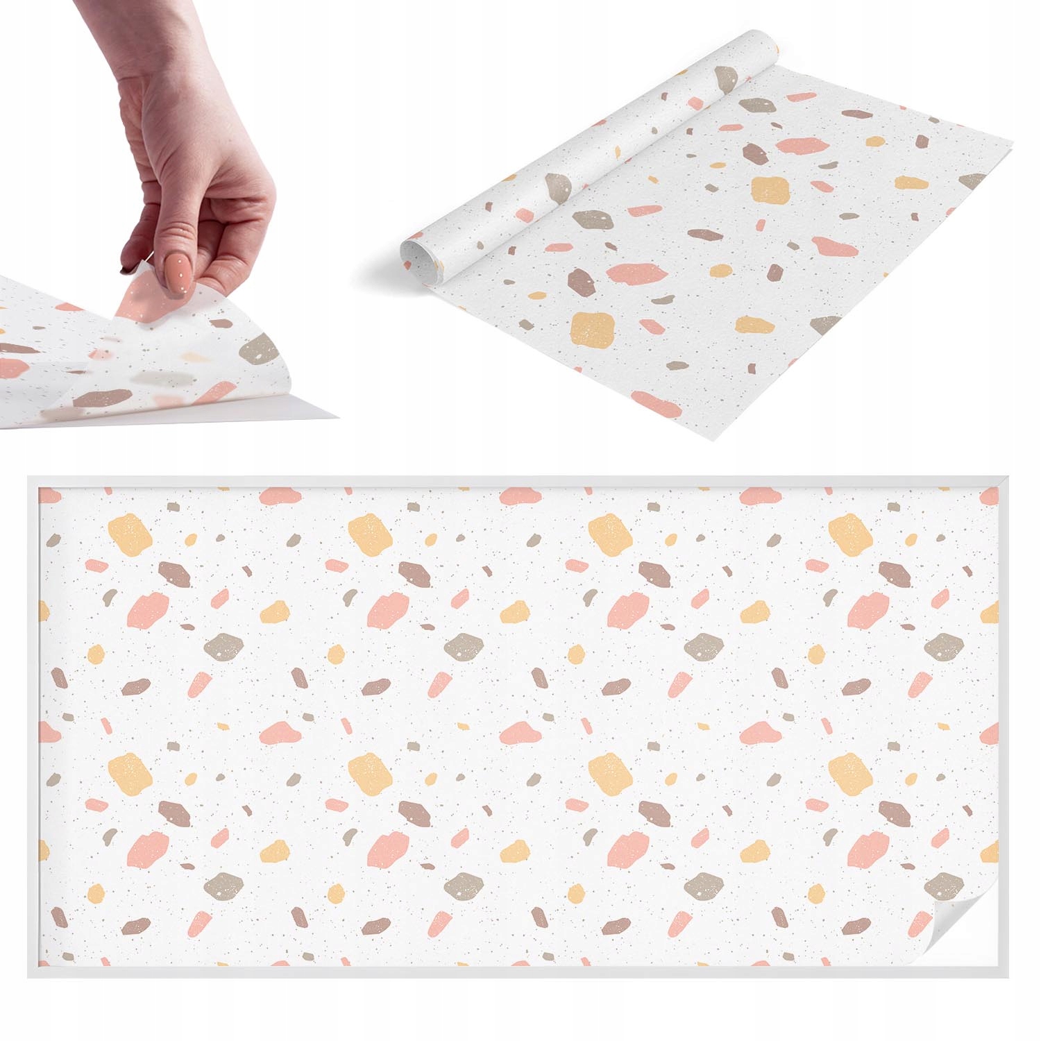 Samolepicí Fólie na abstraktní stránky obchodu Terrazzo 200 x 100 cm