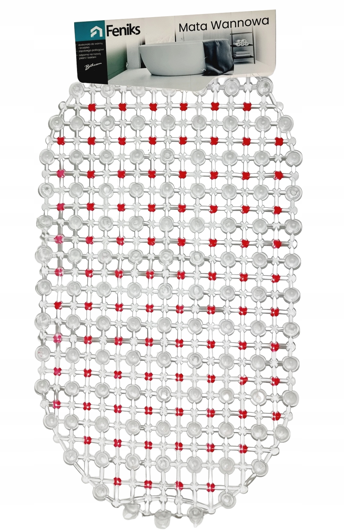 

Wkładka Mata Antypoślizgowa Do Wanny 34 X 63 cm