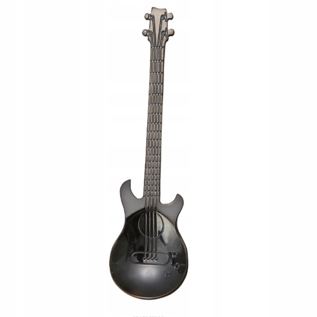 

Łyżeczka do kawy herbaty cukru łyżka gitara Czarna