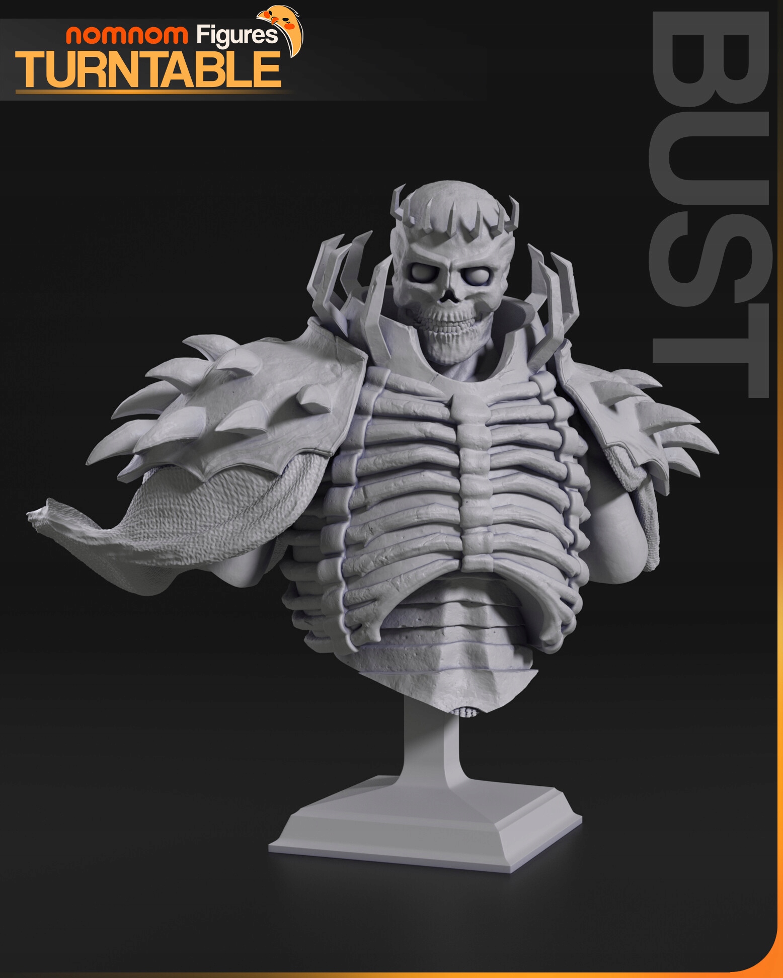 Figurka Busta Skull Knight Berserk NomNom Figures 3D tisk Figurálně