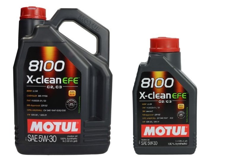 Olej 5W30 Motul 8100 X-clean Efe C2 C3 DEXOS2 Vw 505 01 5L 1L 6L