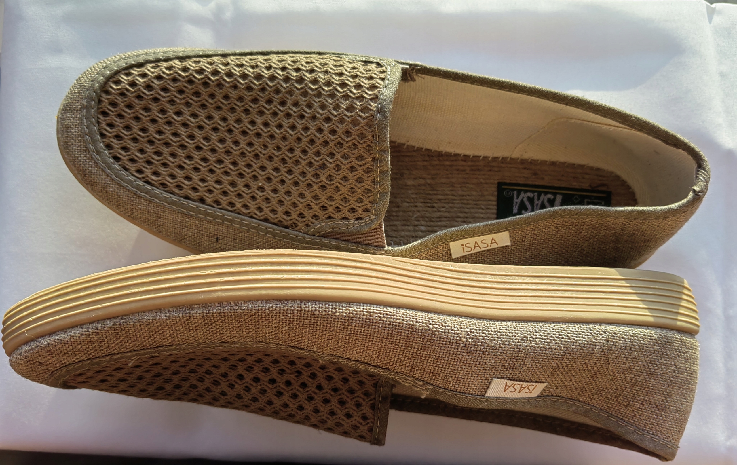 ODDYCHAJĄCE BAWEŁNIANE PÓŁBUTY ESPADRYLE BEŻOWE R.40 Kod producenta 941745