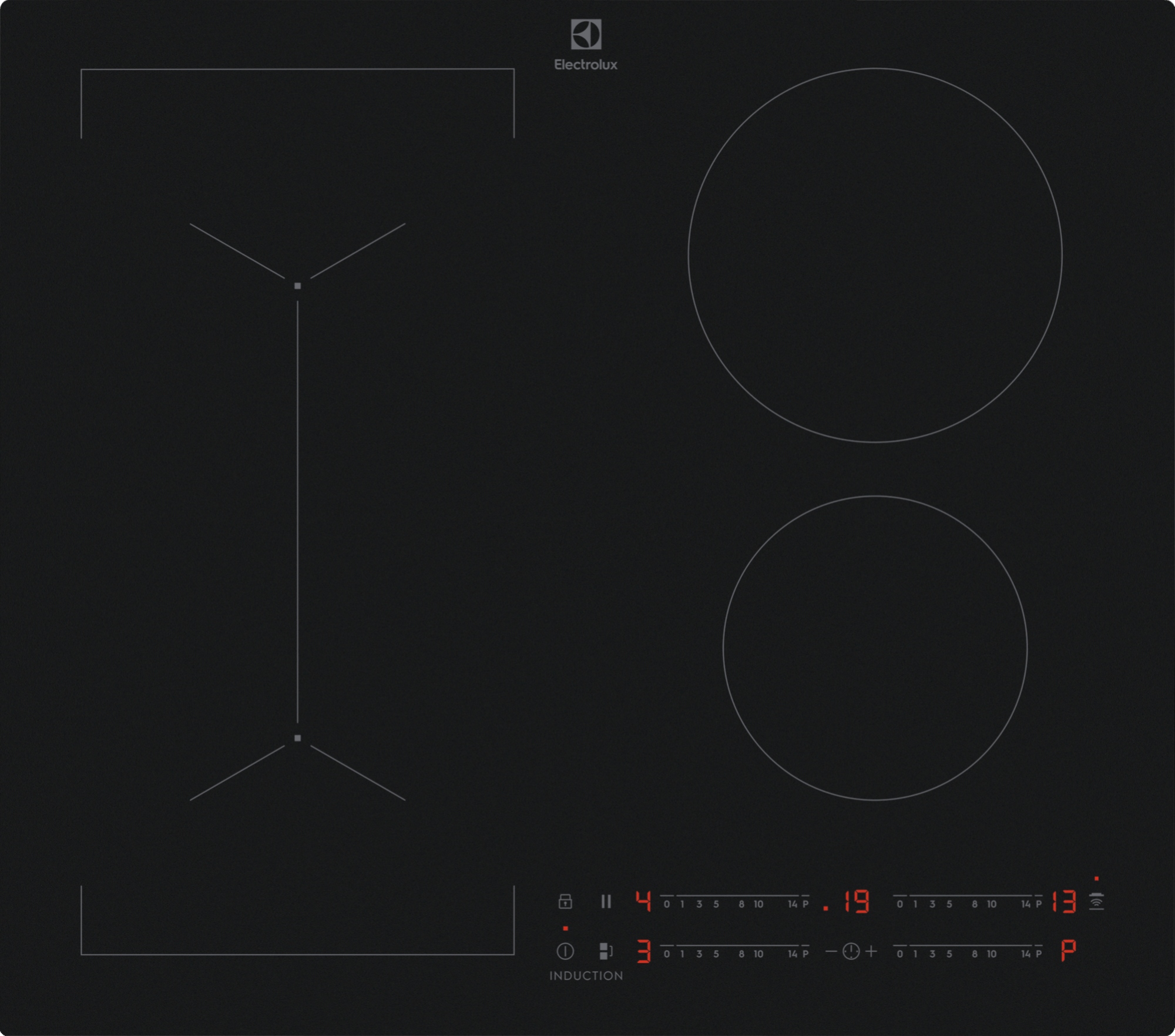 Płyta indukcyjna Electrolux KIV63443CT Bridge 600 SaphirMatt Se 60 cm