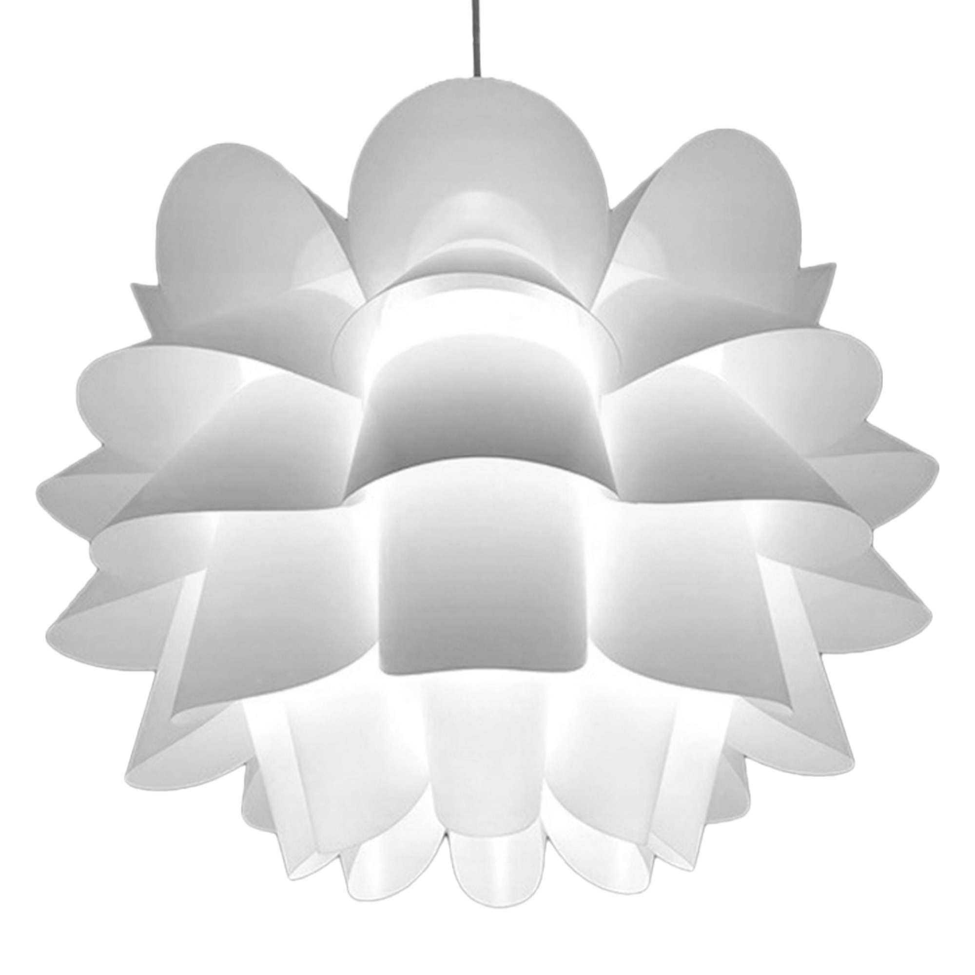 Lampa Sufitowa Led Żyrandol Plafon Wisząca Biała E27 do Pokoju Modern Kwiat