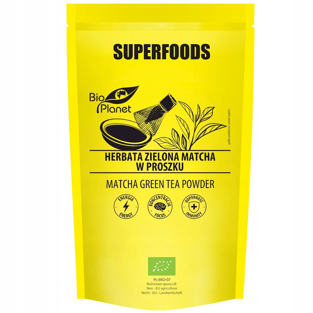 3x Herbata Zielona Matcha Bio 100 g Bio Planet Superfoods