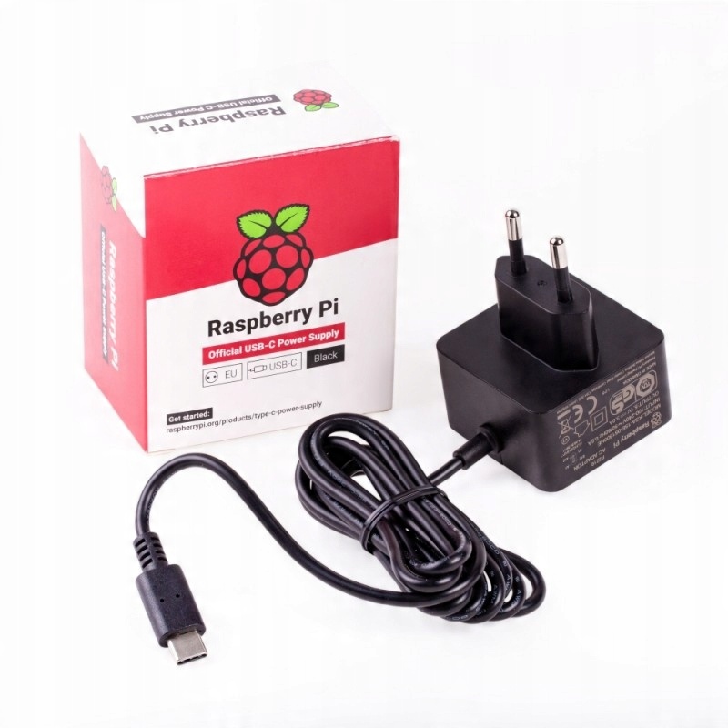 

Zasilacz Usb C 5,1V/3A do Raspberry Pi 4 czarny