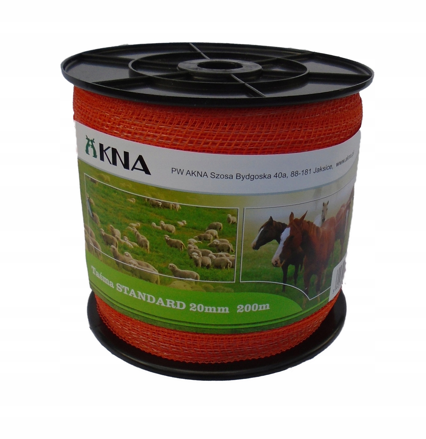 

Taśma Standard 20mm 200mb pastuch koń konie pom.