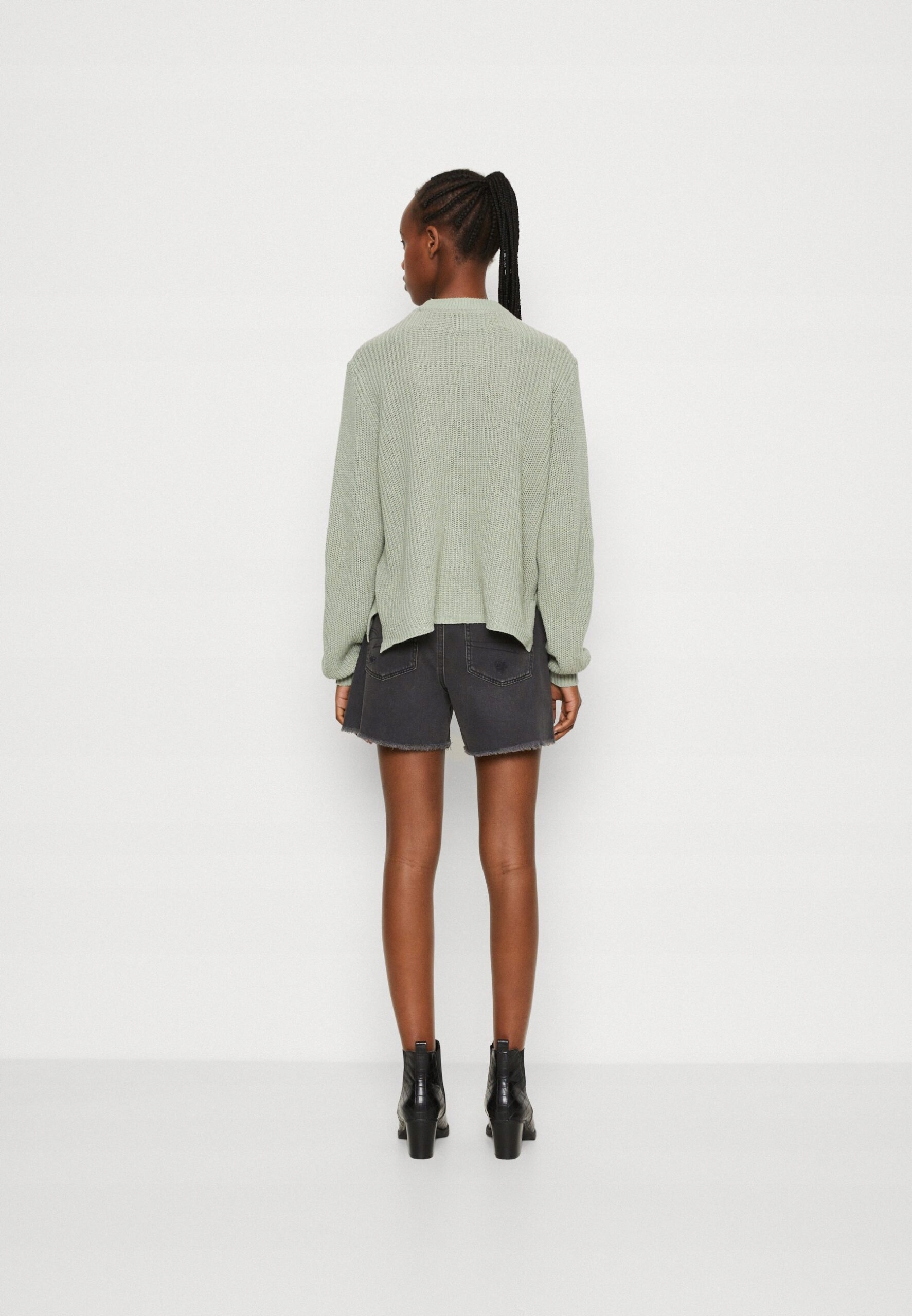 Pieces szary sweter dzianinowy M Rozmiar M