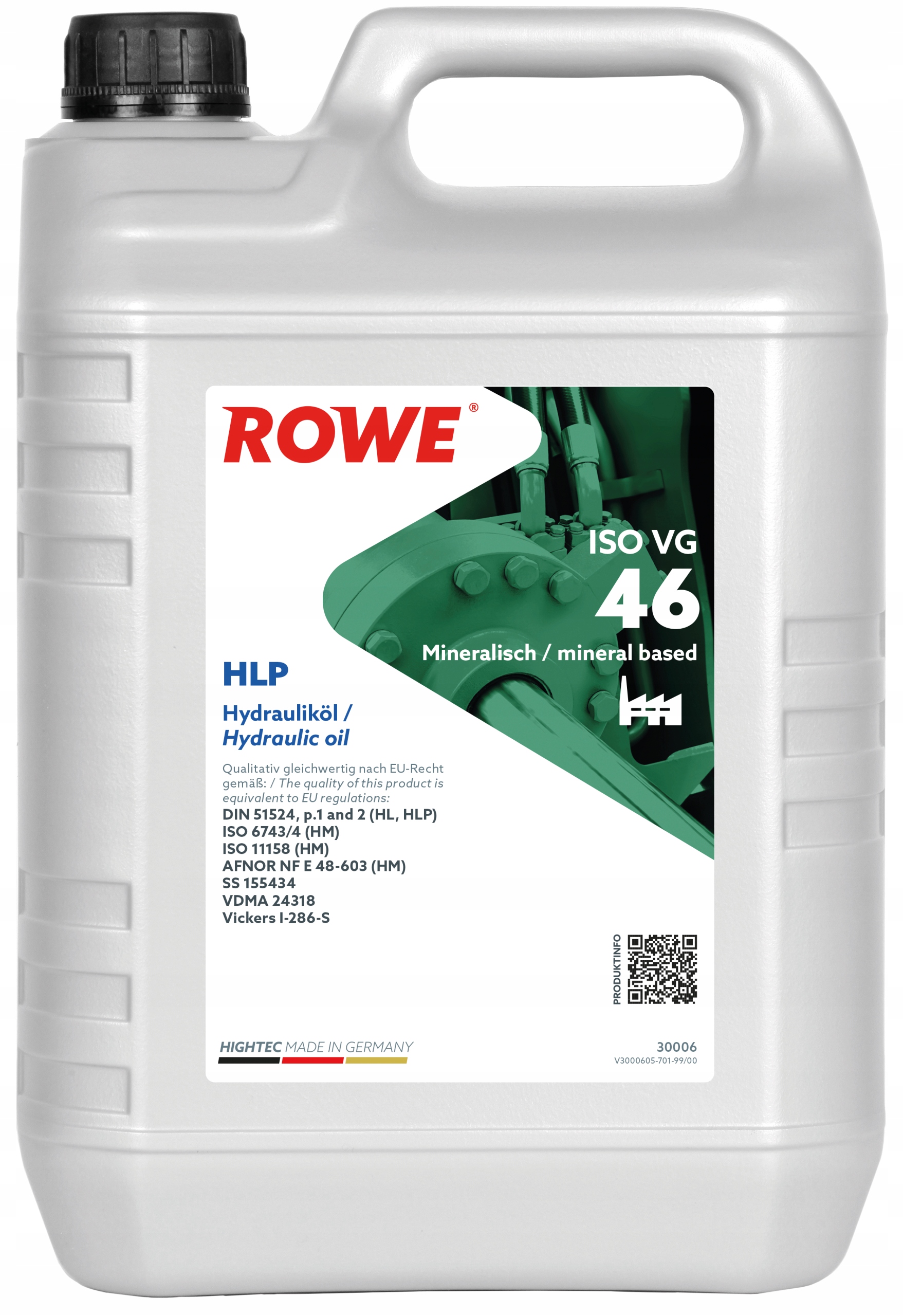 ROWE PŁYN HYDRAULICZNY HIGHTEC HLP 46 5L