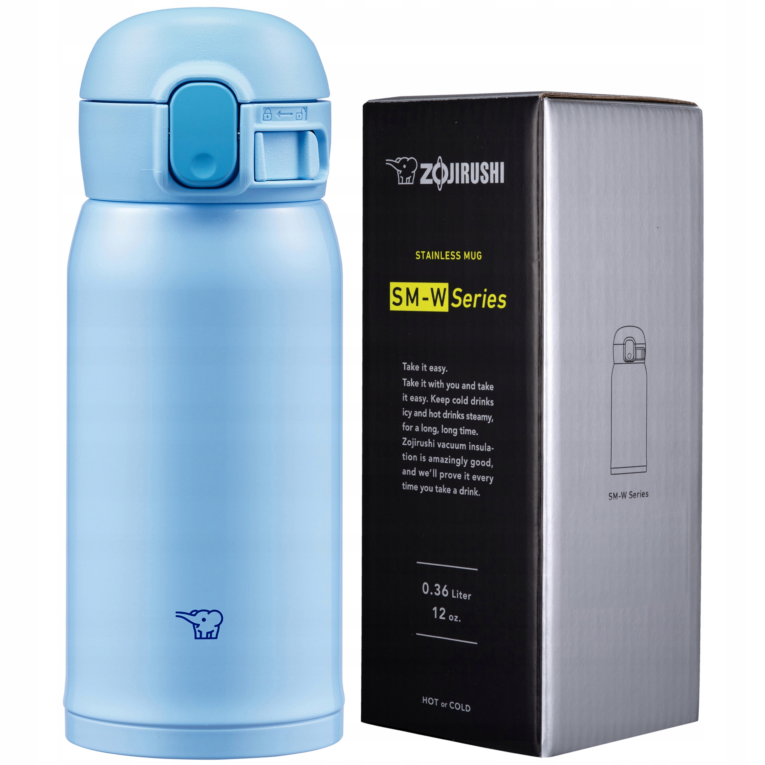 Termohrnek do školy pro děti Zojirushi SM-WR36E-AP 0,36L modrý