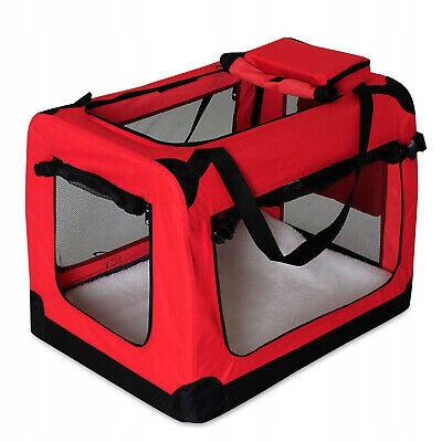 Levně Přepravka pro psa Dibea TB10053i XL 82 cm x 58 cm 58 cm červená