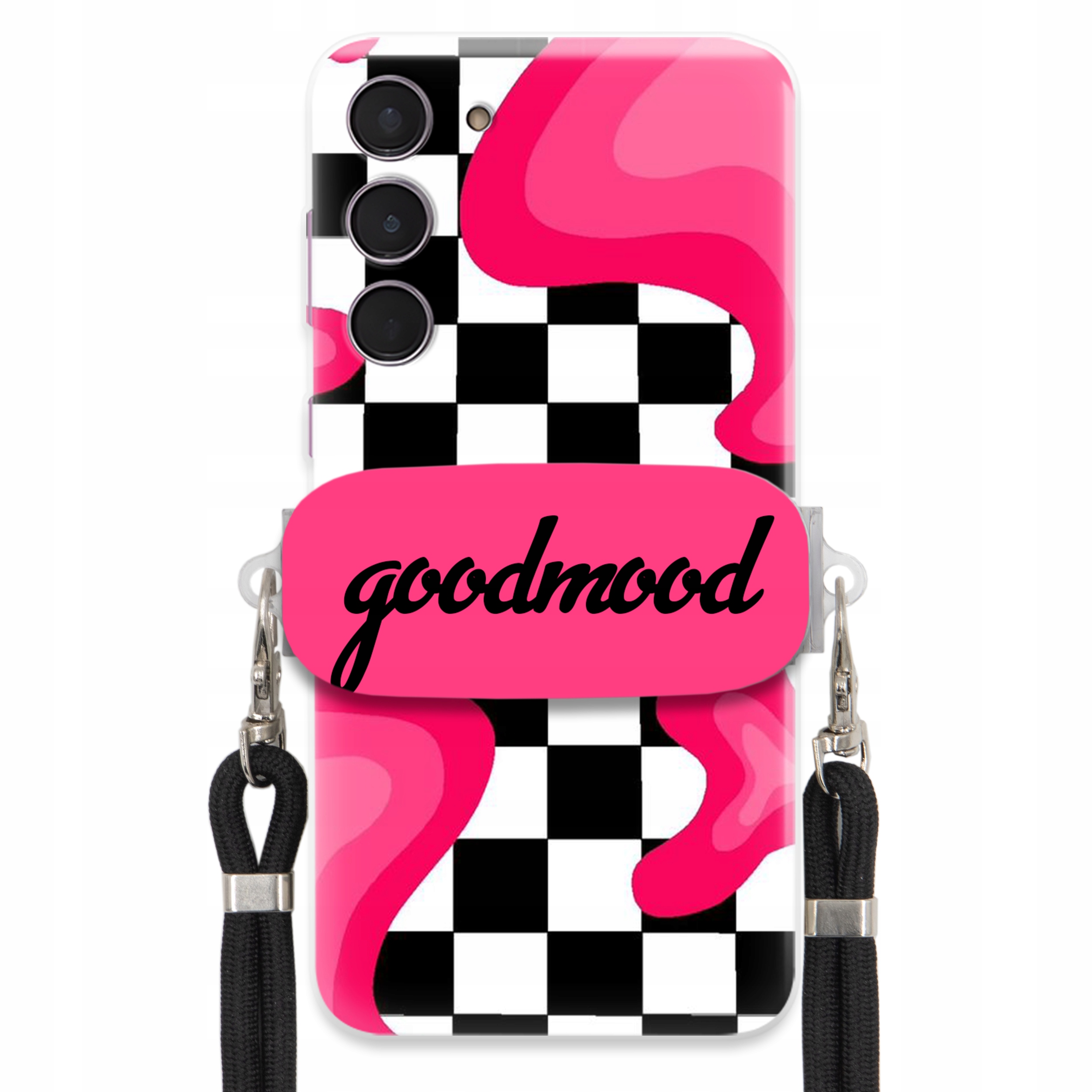 Pouzdro Pro Samsung S24 Plus Sada Case Držák Na Vodítko Černá For Teen Splash