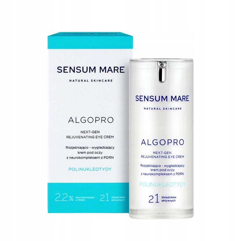 Sensum Mare wygładzający krem pod oczy z 2,2% neurokompleksem z Pdrn 15ml