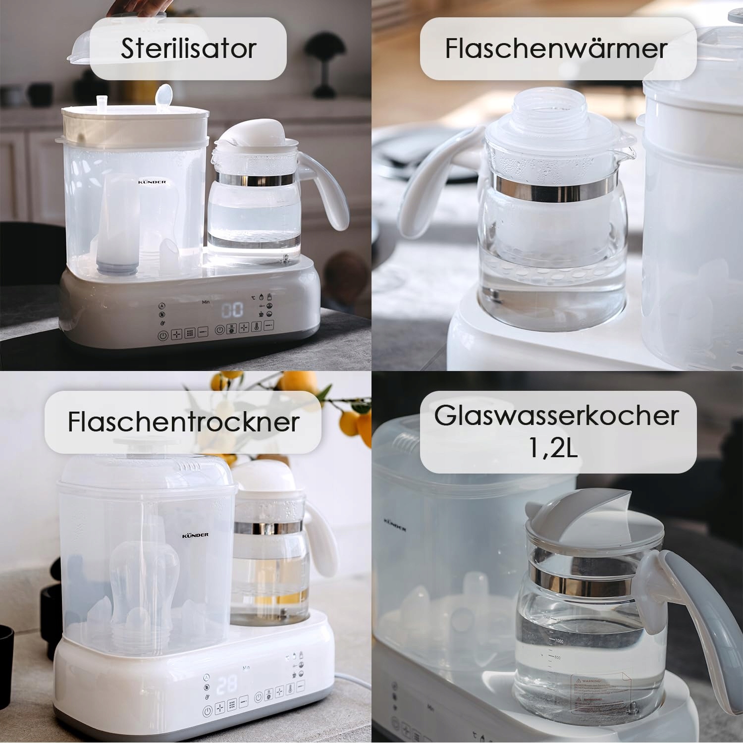 KUNDER Sterylizator i Podgrzewacz Dla Niemowląt — miniatura 2