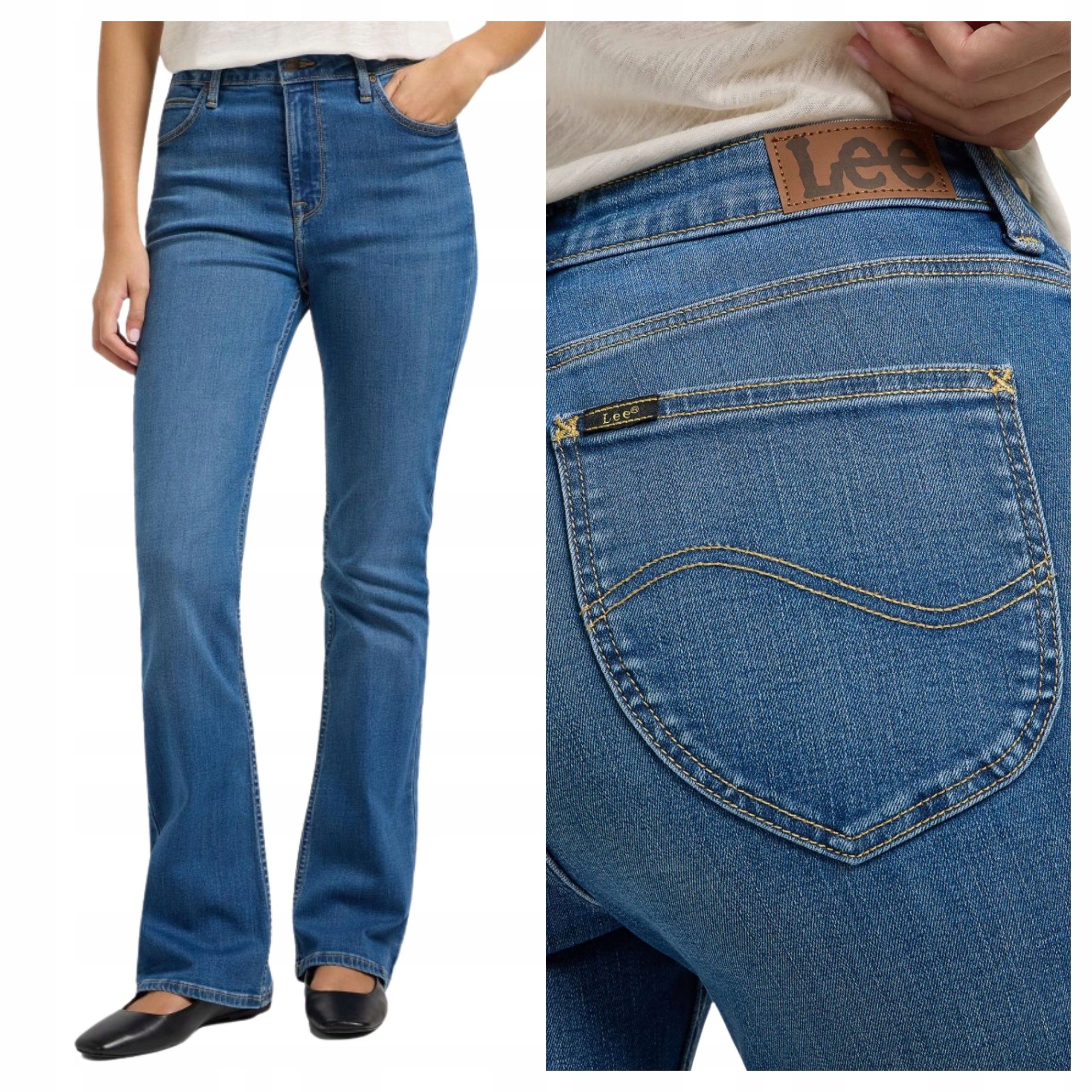 Dámské džínové kalhoty Lee Breese Bootcut Call Me Later W27 L29