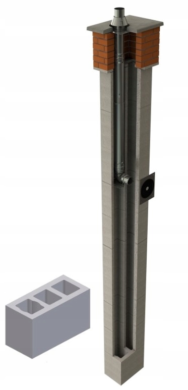 Komínový systém Jawar Ks fi 80 5 m W3 52x24 plyn olej