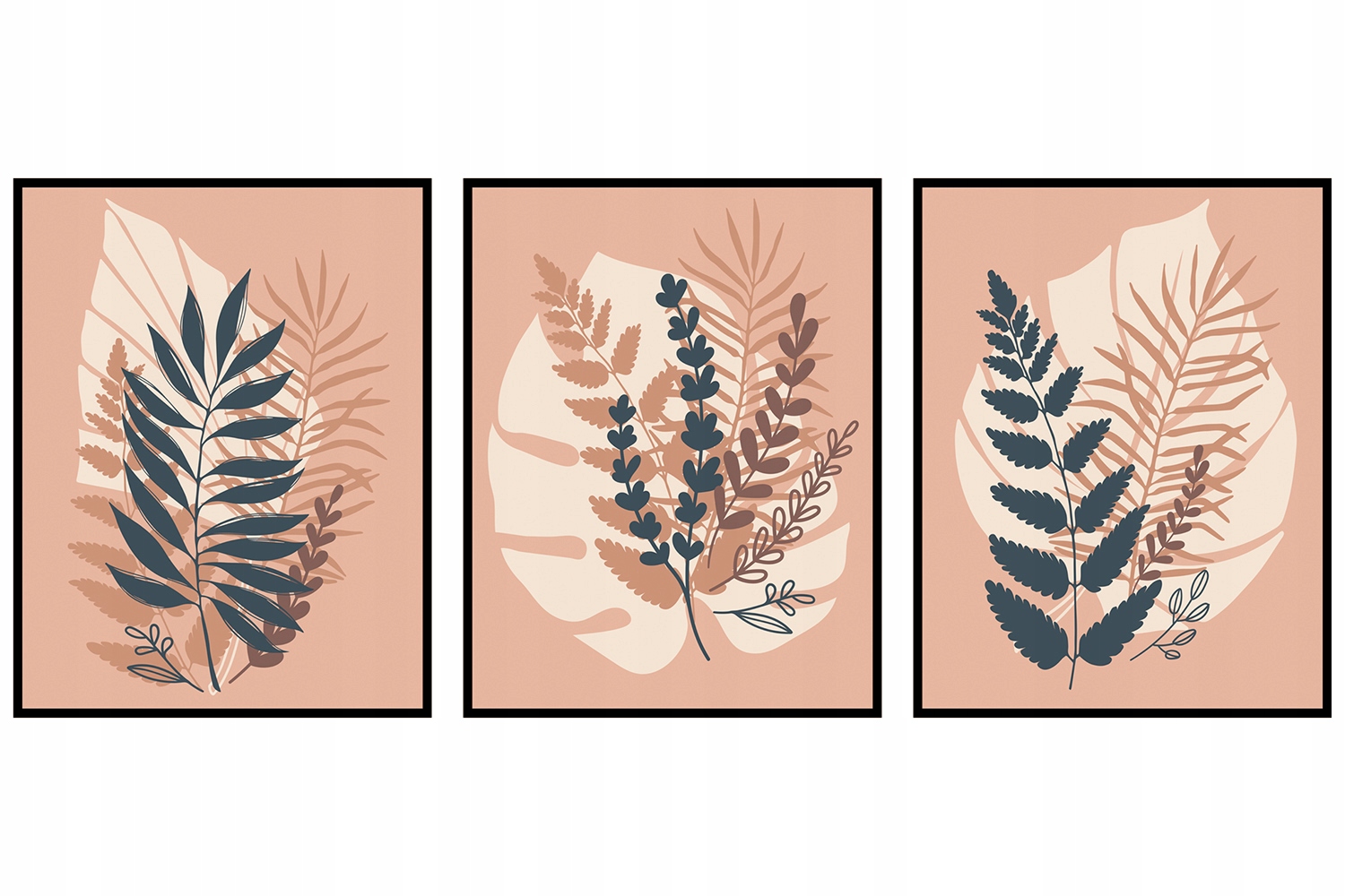3 plakáty grafiky triptych do obývacího pokoje sada 70x100