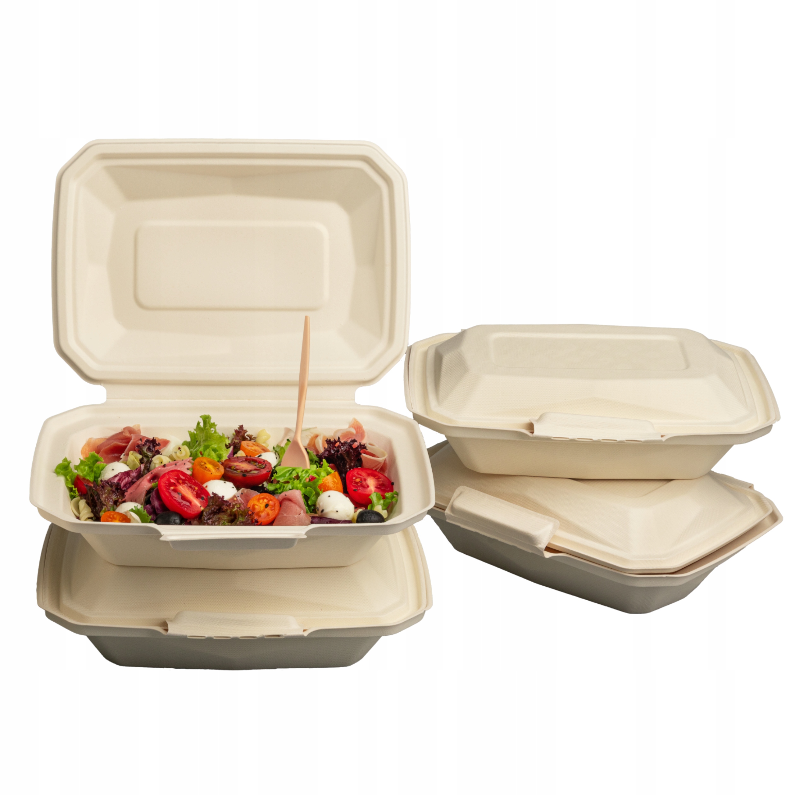 Opakowanie jednorazowe żywność ciasto Lunch BOX 24x17cm papier EKO 50 szt.