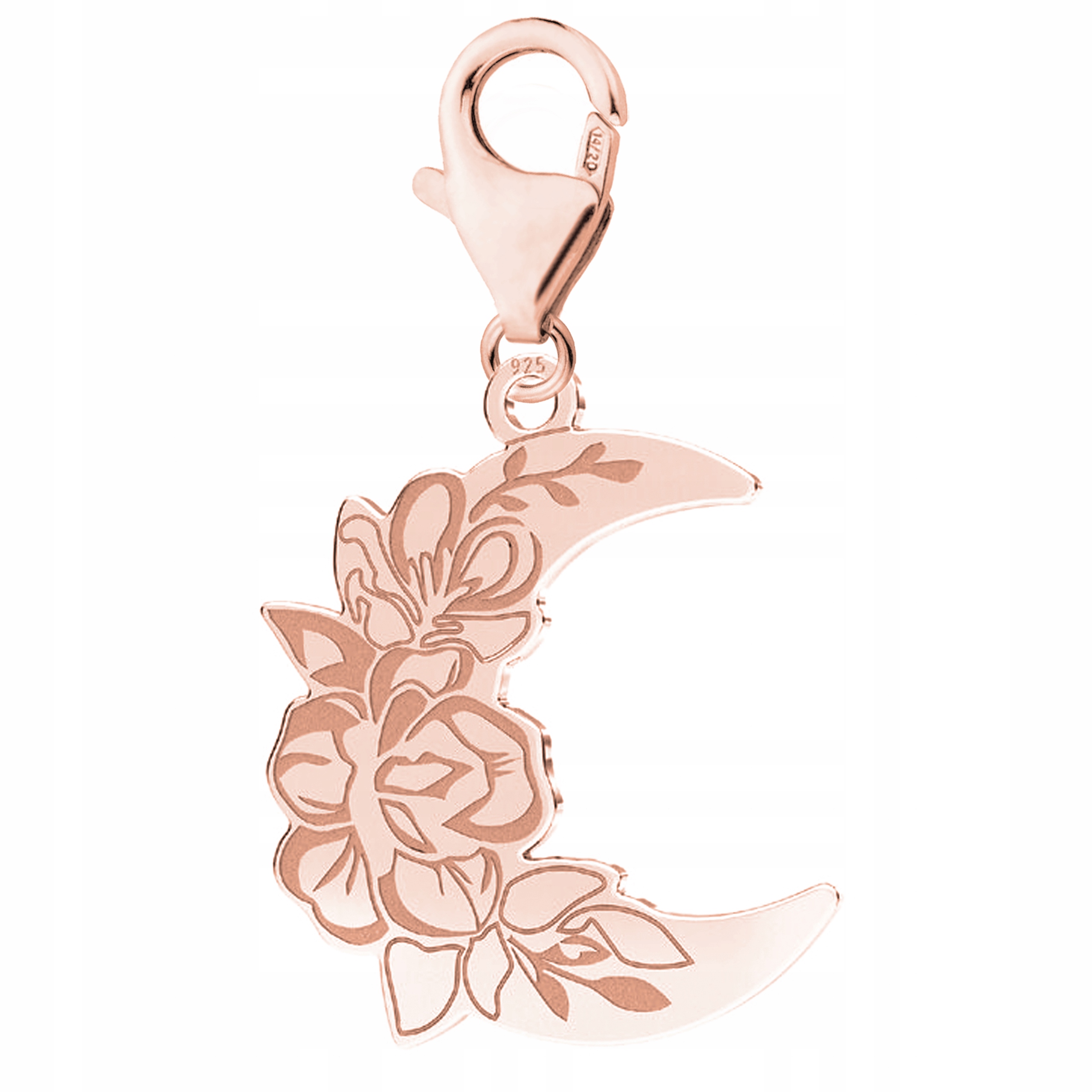 Přívěsek Růžový Měsíc, růžové zlato 925