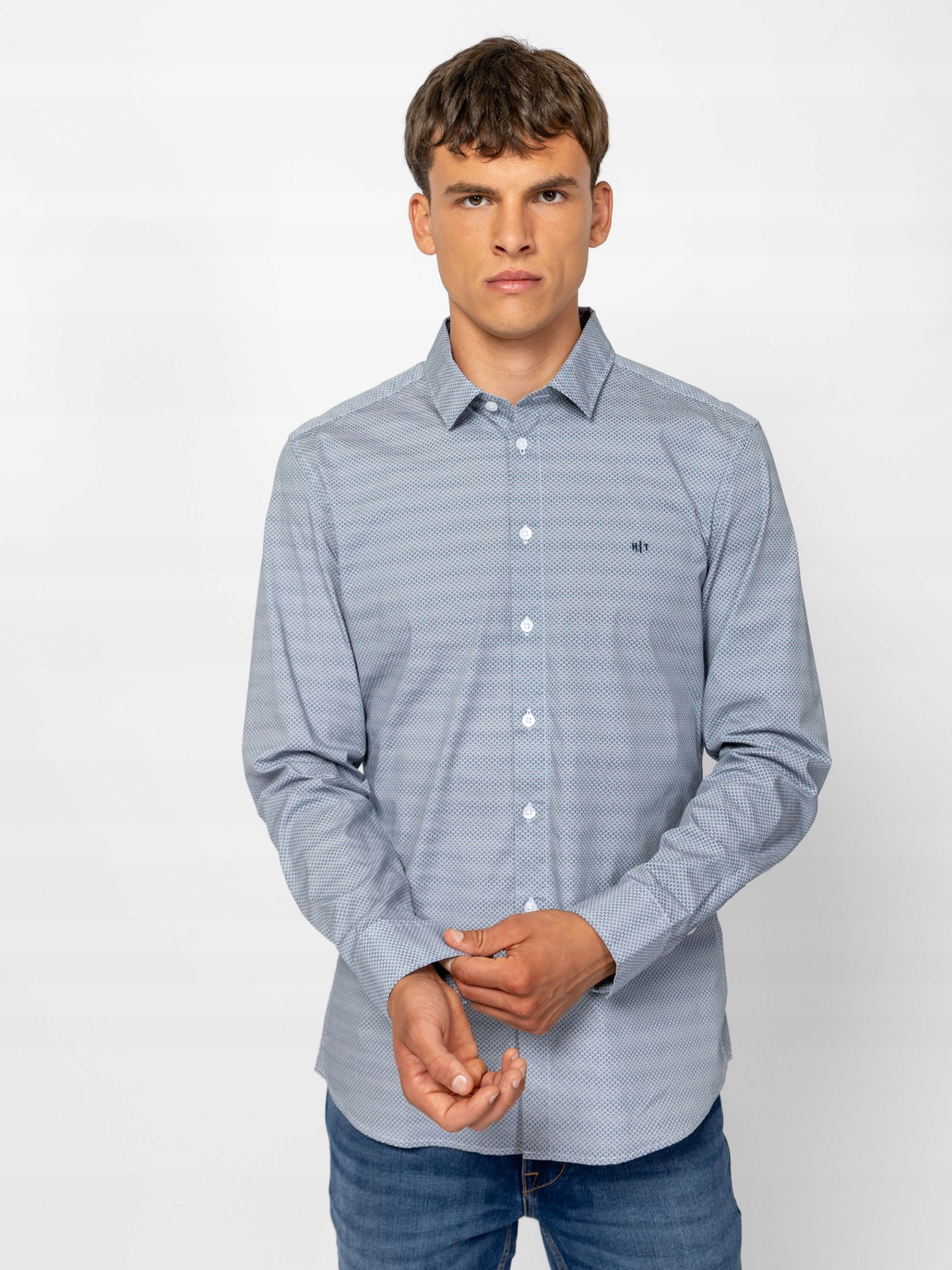 Heavy Tools Pánská Bavlněná Košile REPORTW25 Ring Modrá 3XL