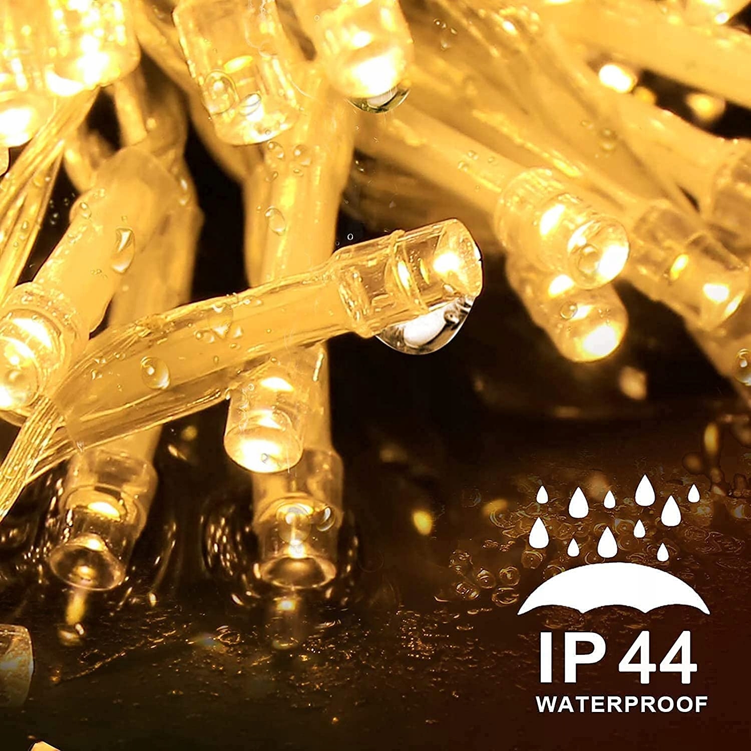 Gresonic Lampki Choinkowe Na Boże Narodzenie Łańcuch 200 Led 20M Białe — miniatura 5
