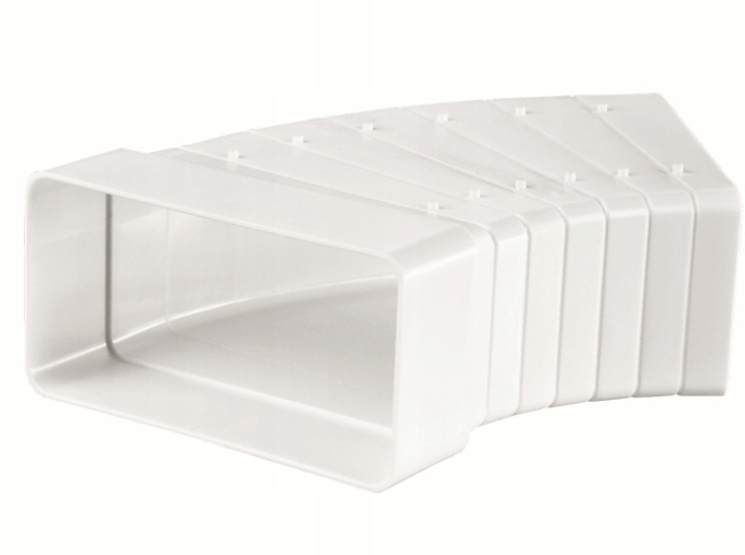 KOLANO POZIOME WIELOKĄTNE WIELOSTOPNIOWE 204x60mm PCV VENTS