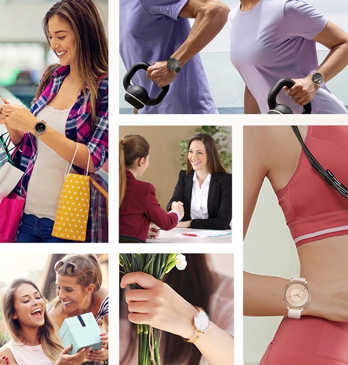 ELEGANCKI ZŁOTY SMARTWATCH ZEGAREK ROZMOWY MENU PL Kompatybilność systemowa Android iOS