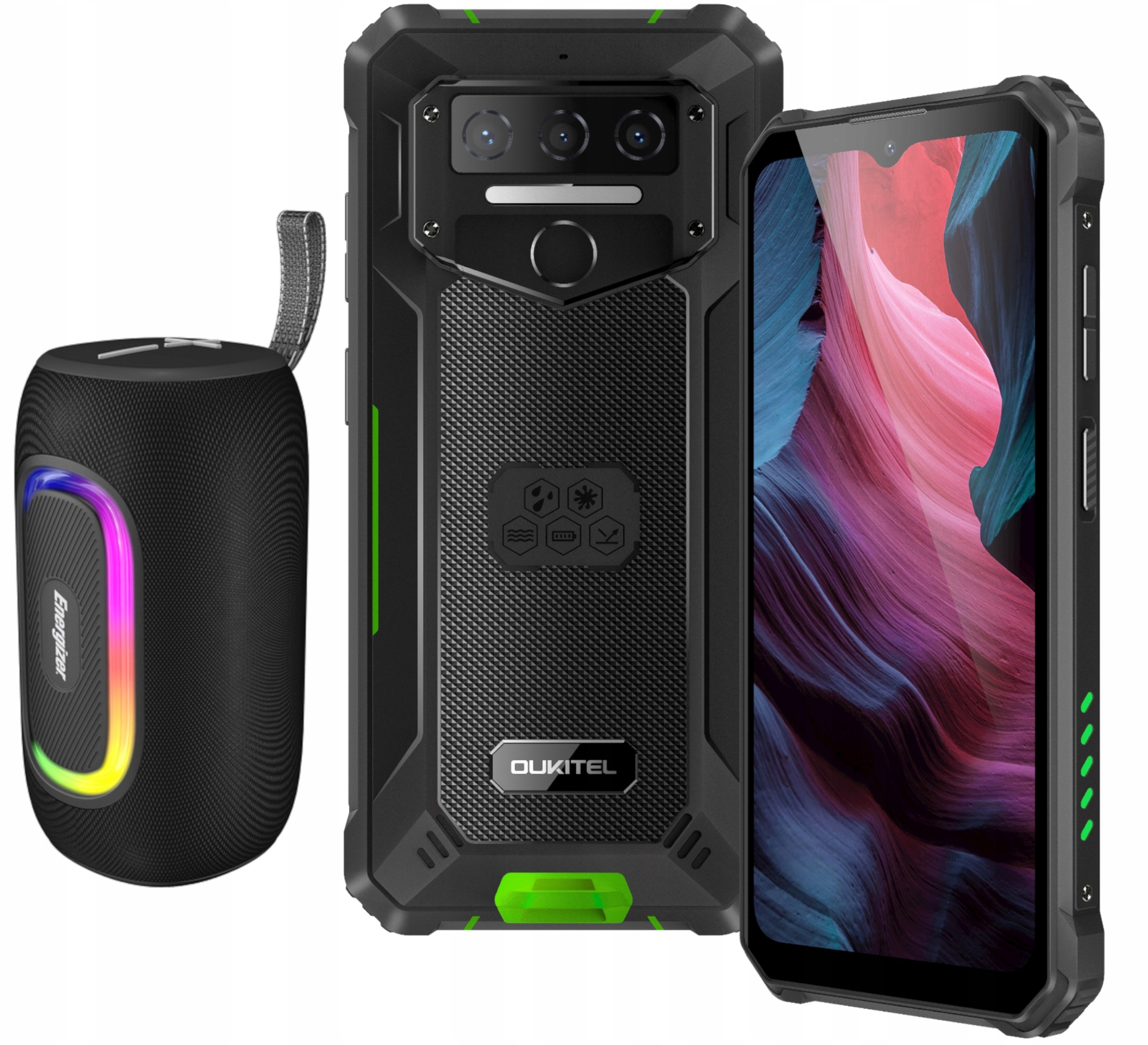 Smartphone Oukitel WP23 Plus 8/256GB 10600MAH Zielony Głośnik
