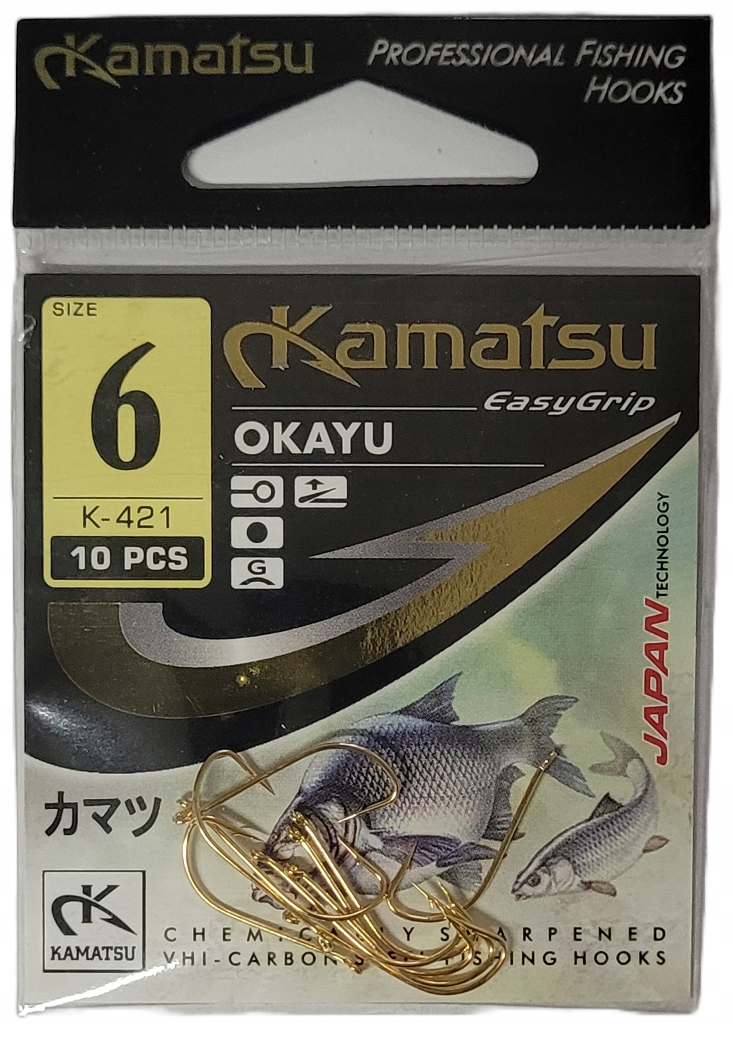 Haczyki Kamatsu Okayu Nr.6 10szt Haki