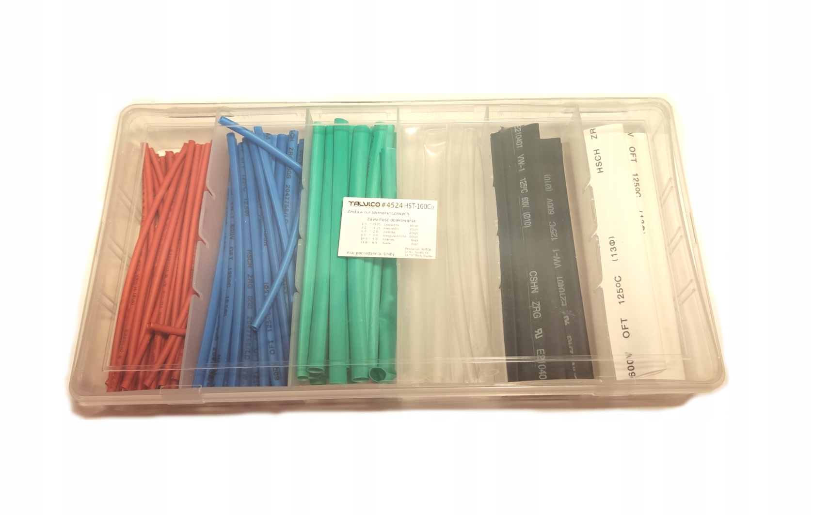 Zestaw koszulki termokurczliwe różne typ2