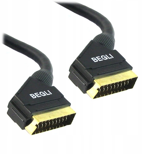 

Kabel Euro-euro eurozłącze Scart 21p Progold 3m