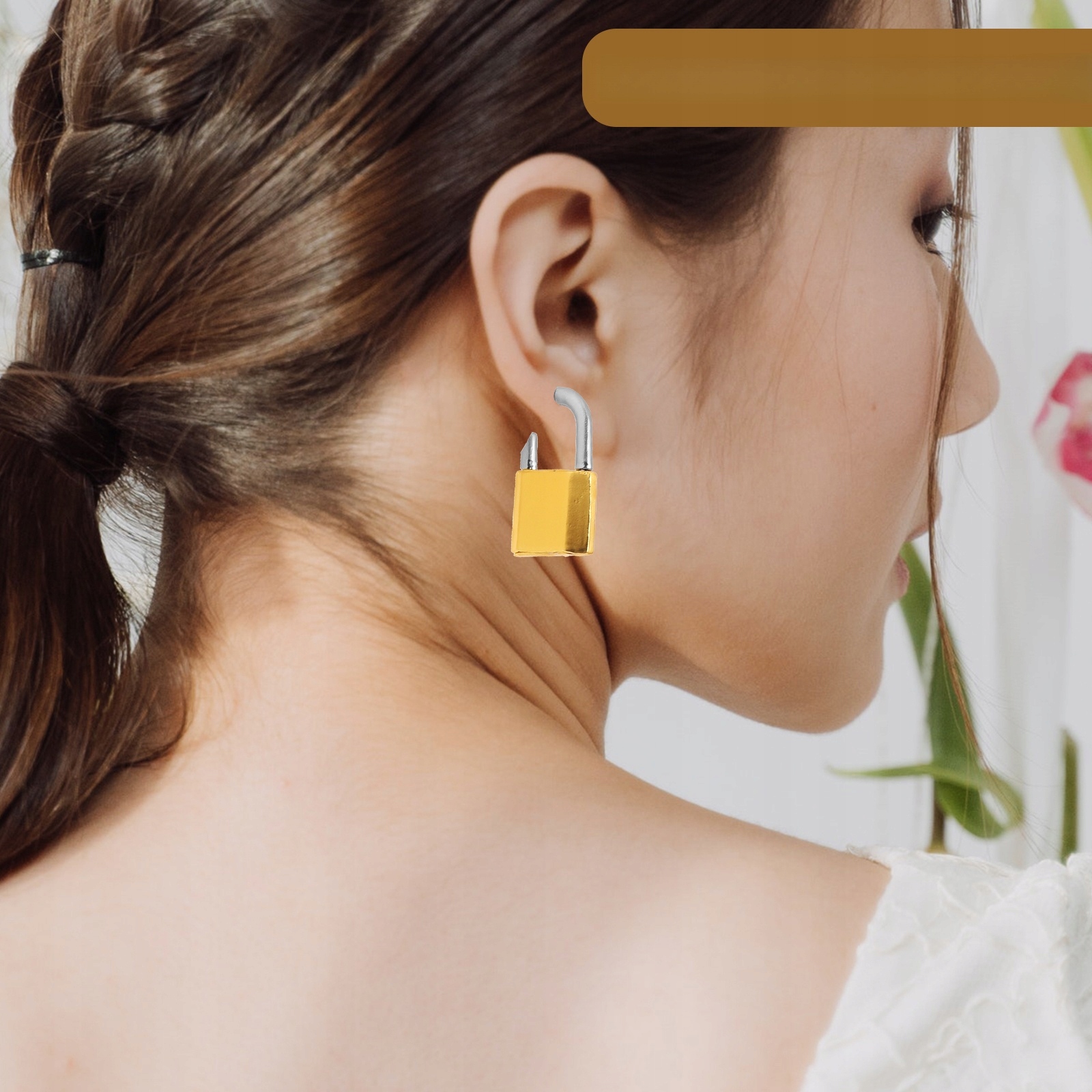 KOLCZYKI WYKOŃCZENIA VINTAGE Marka bez marki