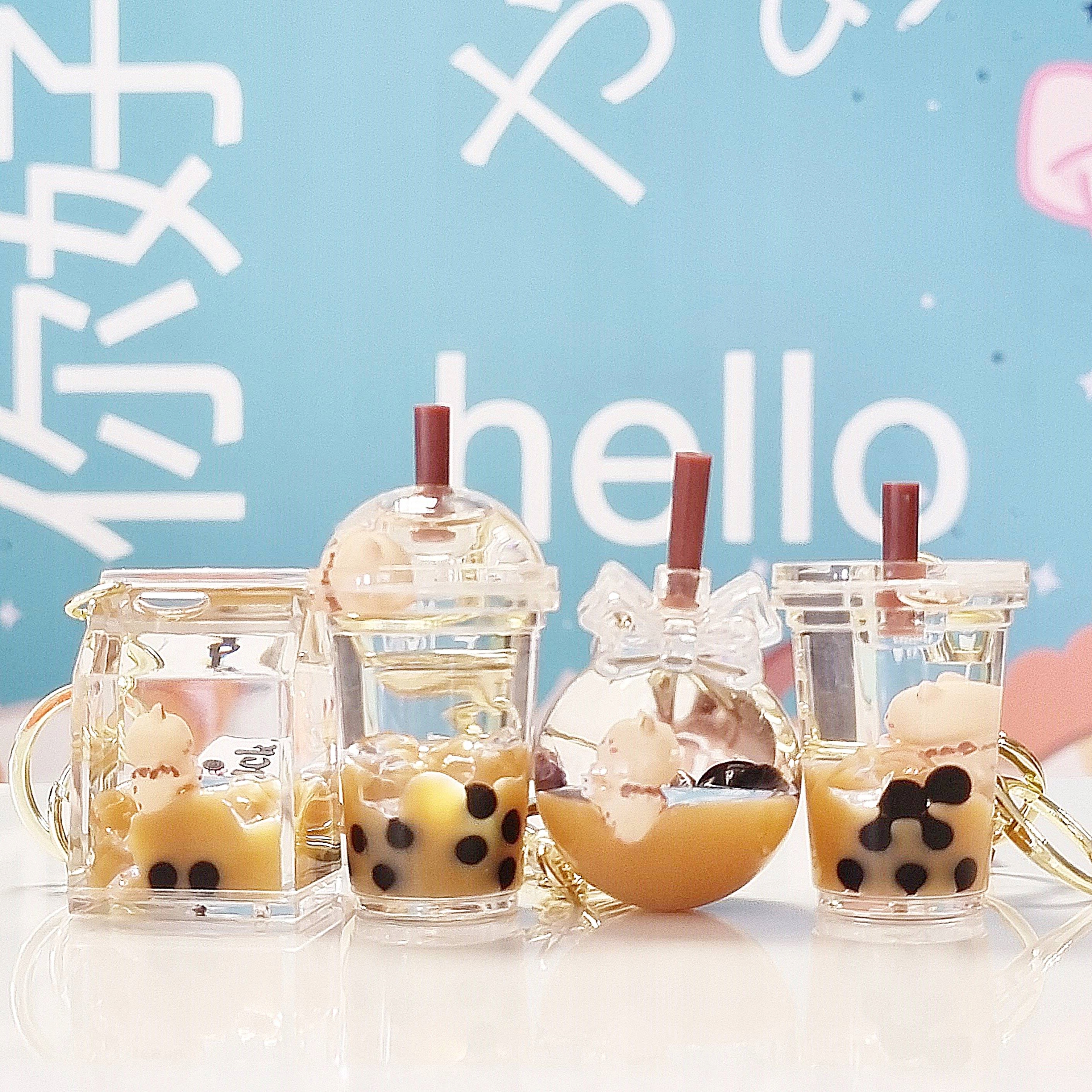 Breloczek brelok z pływającym brokatem i kotkiem Bubble Tea Kubek Shake Kod producenta 1290