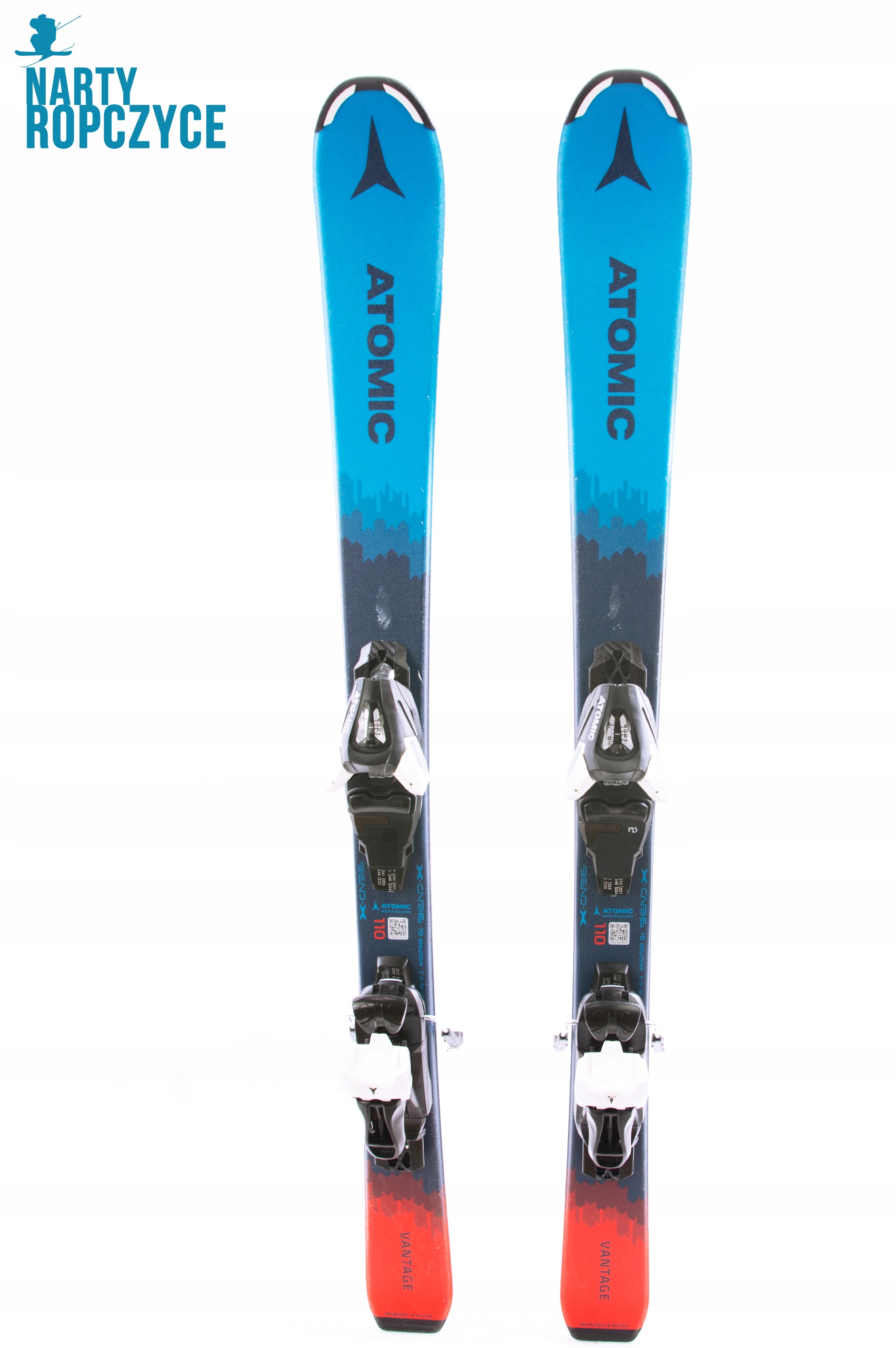 Narty 110 JR ATOMIC VANTAGE V33 db STAN SERWIS! DZIECIĘCE Kod producenta JR ATOMIC VANTAGE NIEB CZER