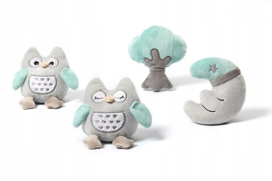 BABYONO KARUZELA DO ŁÓŻECZKA Z POZYTYWKĄ SÓWKI 443 Materiał plastik tkanina