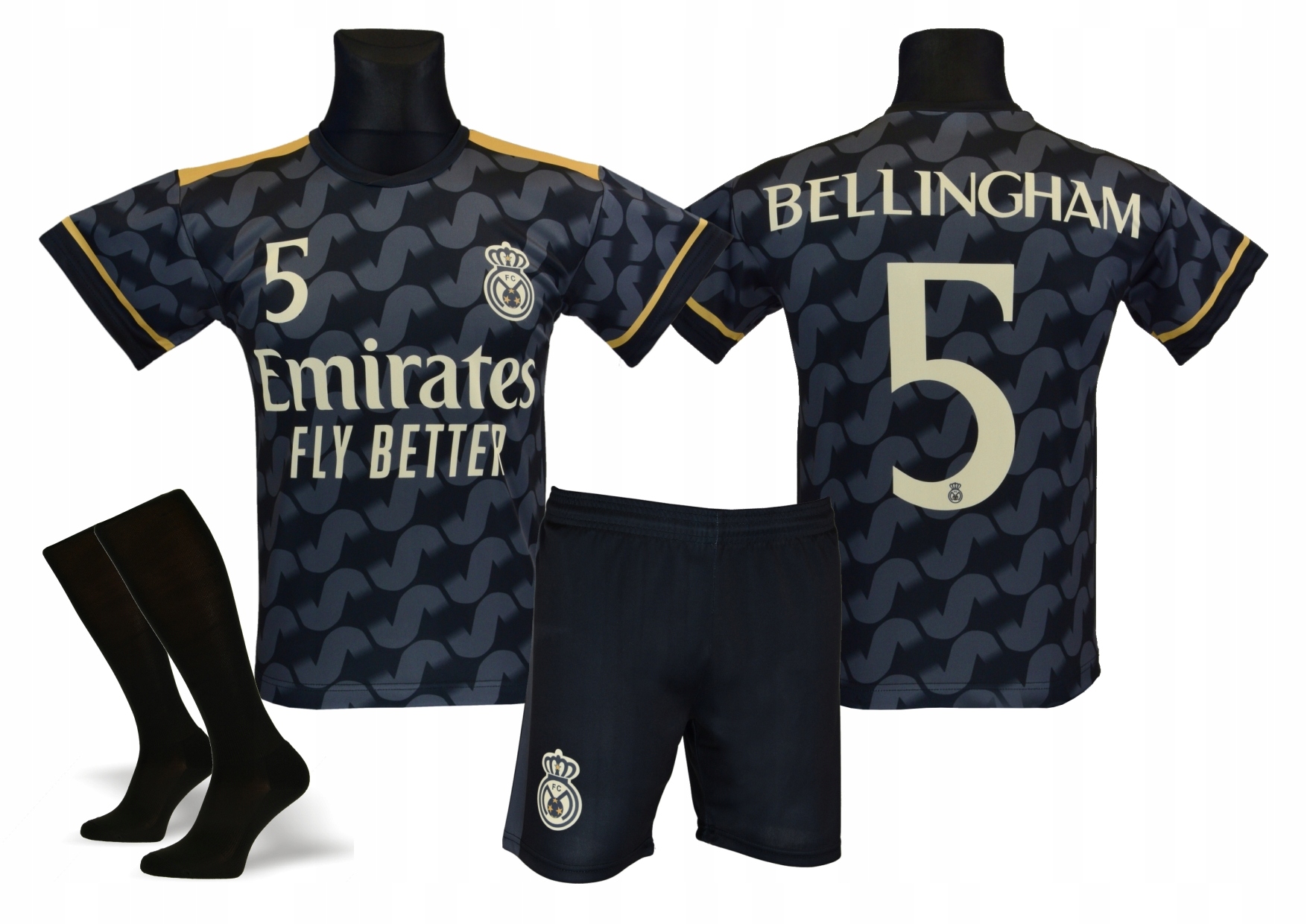 REAL BELLINGHAM koszulka spodenki getry 140