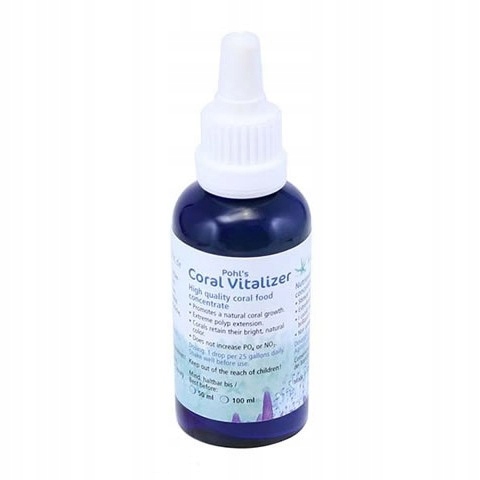 Korallen Zucht Coral Vitalizer 50ML Krmivo Pro Korály, Zbarvení