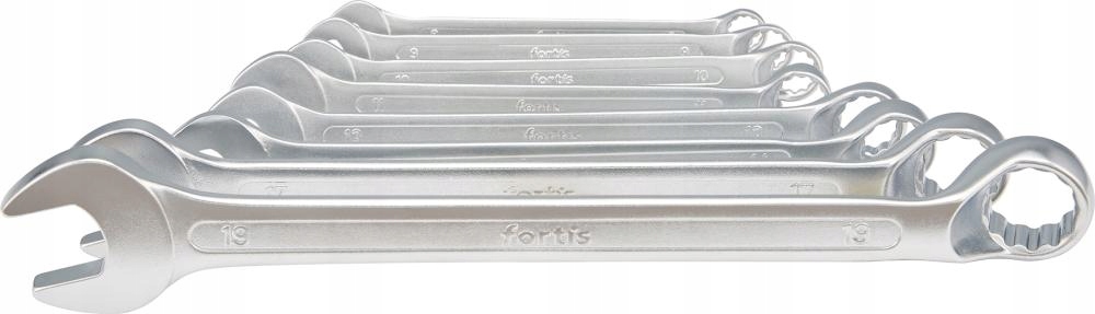 Sada očkoplochých klíčů 8 kusů 8-19 mm Fortis