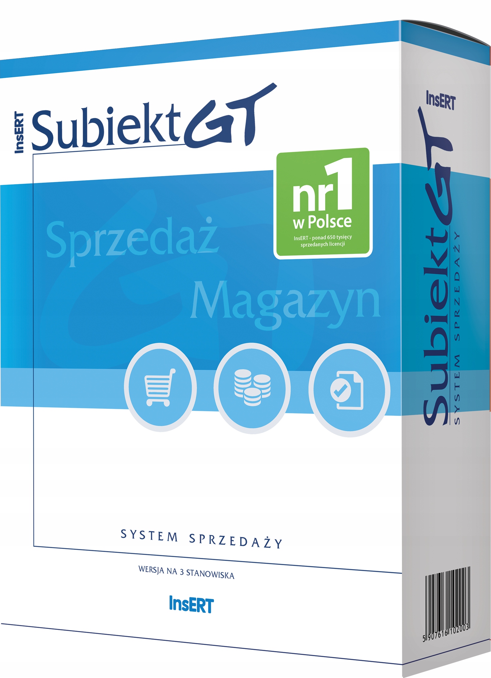 

InsERT Subiekt Gt system sprzedaży 3 stanowiska