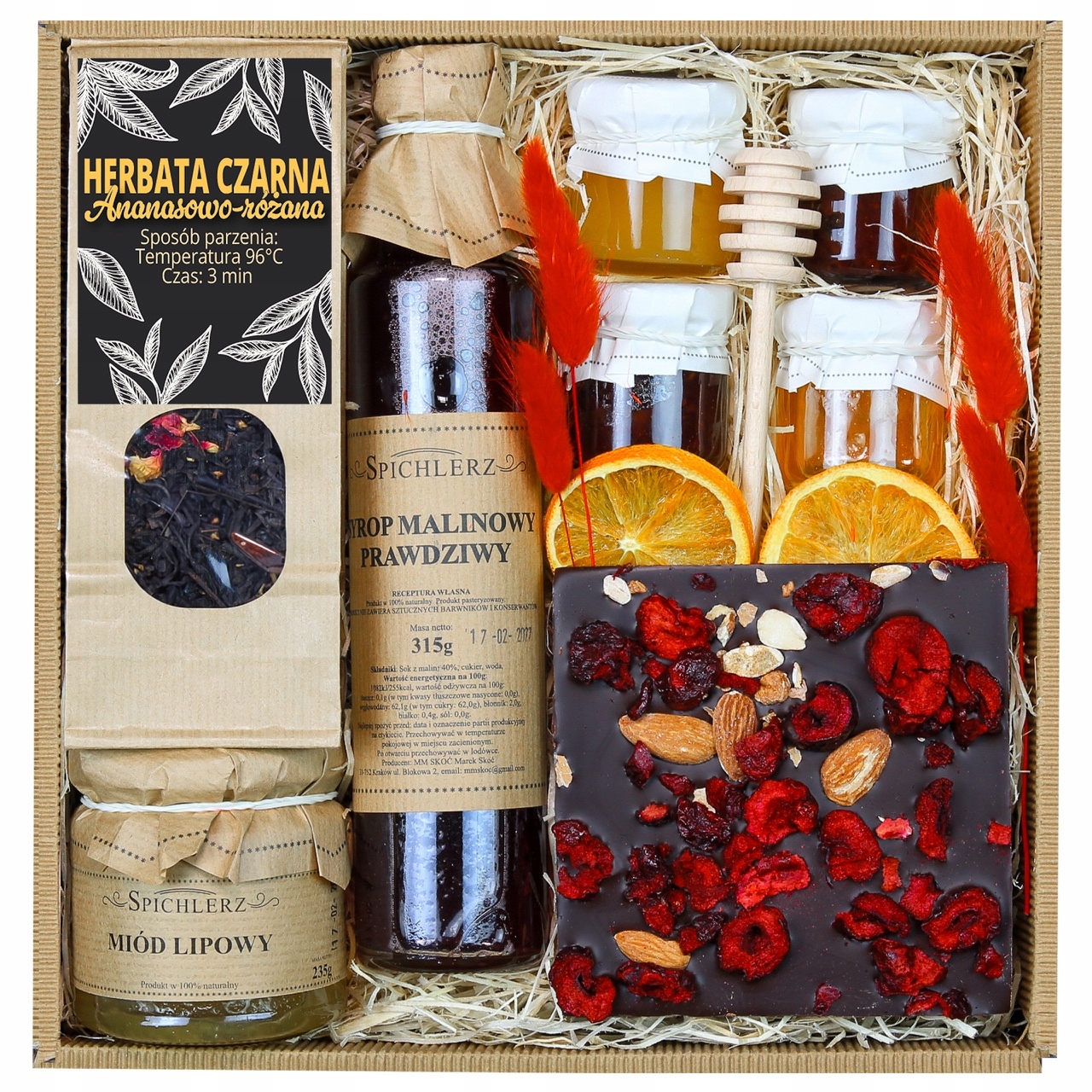 Dla Żony na Walentynki Zestaw Dla Kobiety Kosz Prezentowy Naturalny